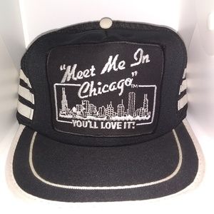Vintage 80's Chicago Trucker Mesh Snapback Hat